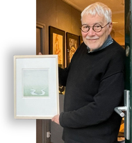 Gilles de Rooij met tekening